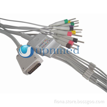 ShangHai Kohden 10-lead EKG cable with leadwires